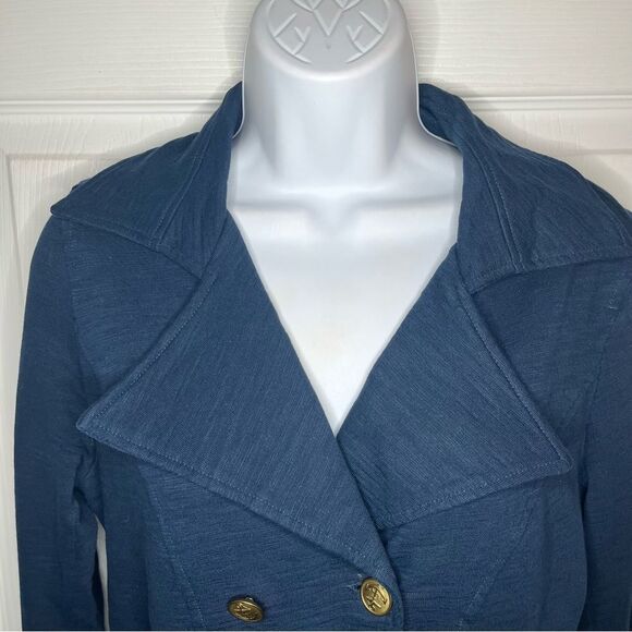 Urban Outfitters Kimchi Blue Blazer Gold Button Double-Breasted Cotton S - Picture 4 of 10